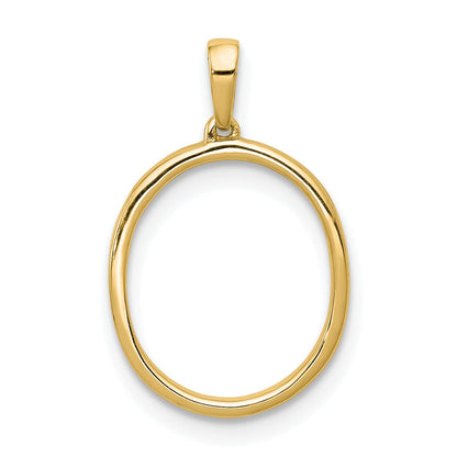 14K Diamond Letter O Initial Pendant