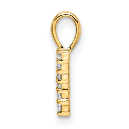 14K Diamond Number 7 Pendant