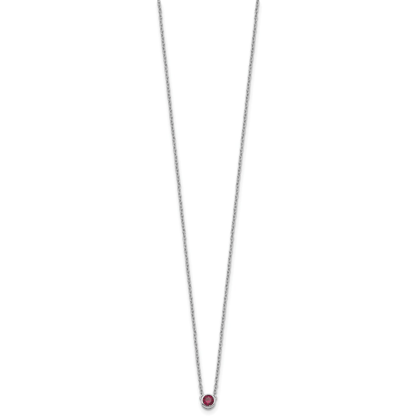 14KW 1 Family Birthstone Necklace Mounting
