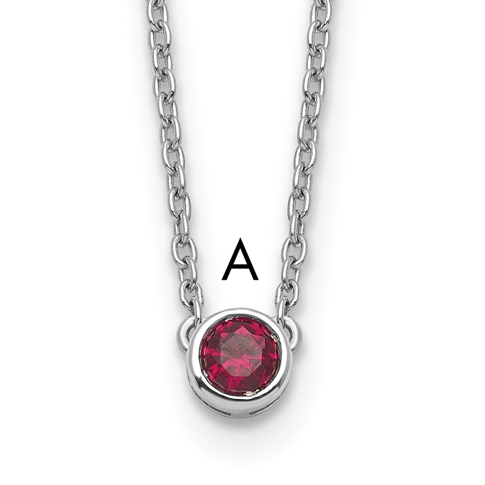 14KW 1 Family Birthstone Necklace Mounting