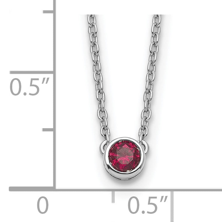 14KW 1 Family Birthstone Necklace Mounting