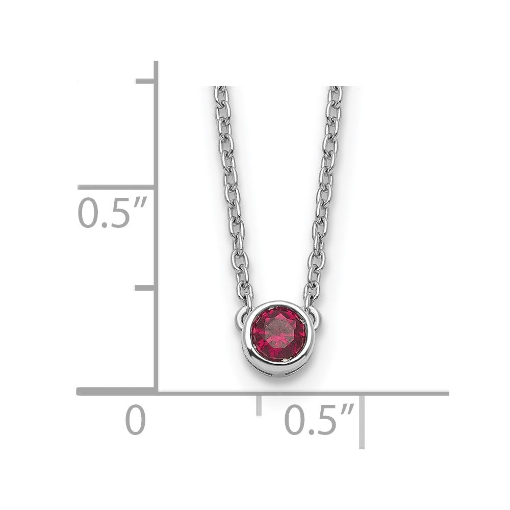 14KW 1 Family Birthstone Necklace Mounting