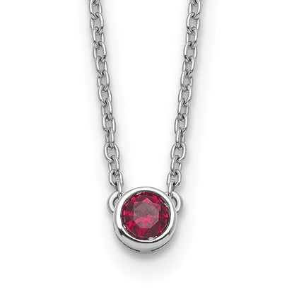 14KW 1 Family Birthstone Necklace Mounting