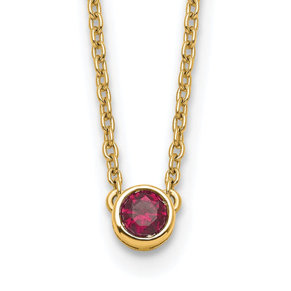 14K 1 Family Birthstone Necklace Mounting