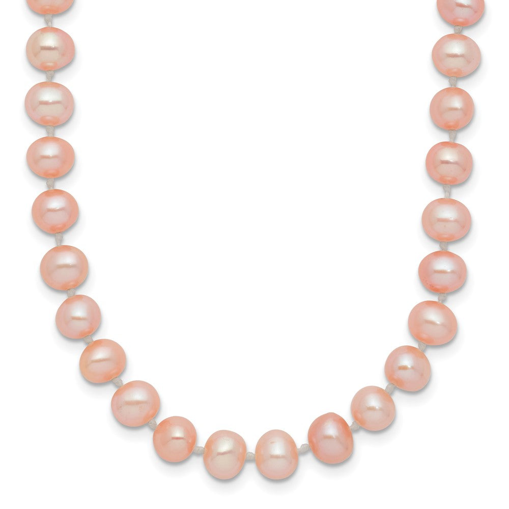 14k 5-6mm Pink Near-Round Freshwater Cultured Pearl 18 inch Necklace