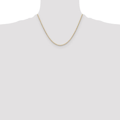 14k 2.0mm Tri-color Gold Pav� Valentino Chain