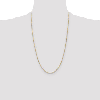 14k 2.0mm Tri-color Gold Pav� Valentino Chain