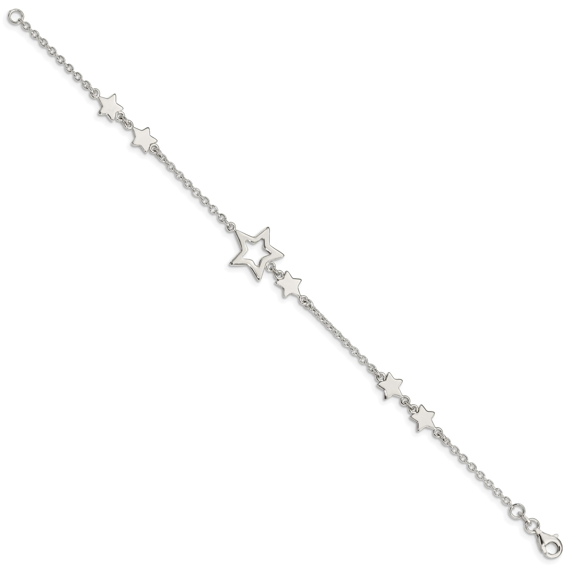Sterling Silver Star Bracelet