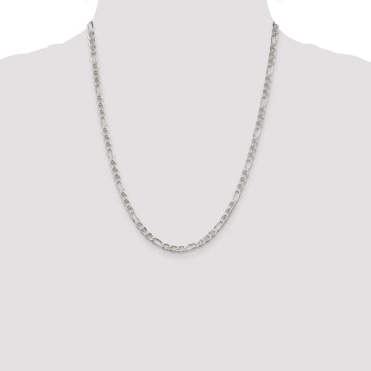 Sterling Silver 3.75mm Figaro Anchor Chain