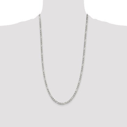 Sterling Silver 3.75mm Figaro Anchor Chain