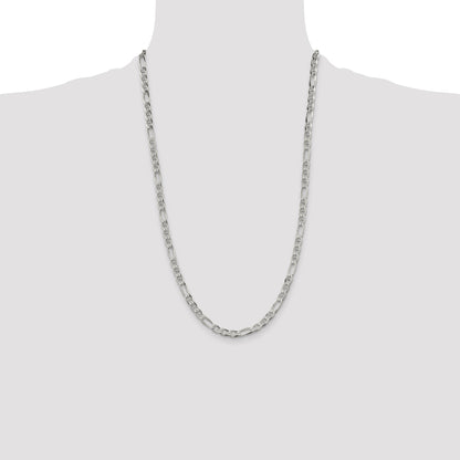 Sterling Silver 4.5mm Figaro Anchor Chain