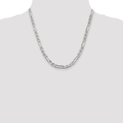 Sterling Silver 5.5mm Figaro Anchor Chain