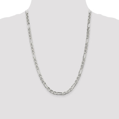 Sterling Silver 5.5mm Figaro Anchor Chain