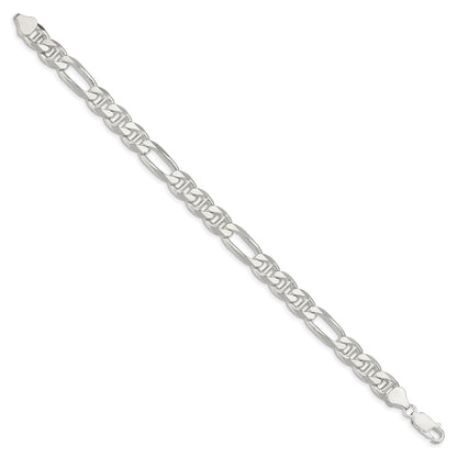 Sterling Silver 8.25mm Figaro Anchor Chain