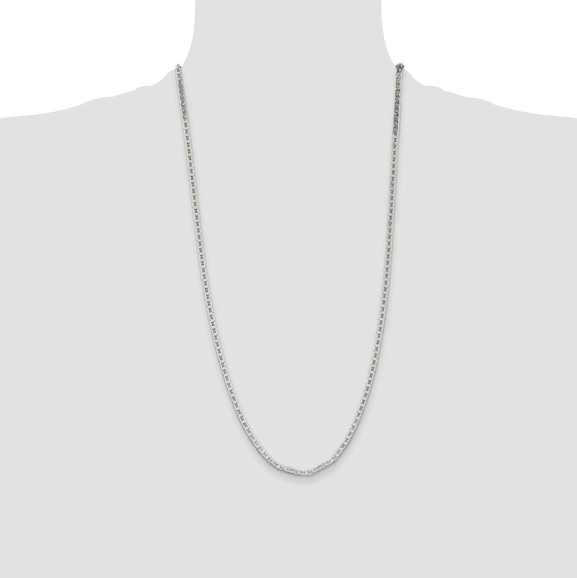 Sterling Silver 3mm Flat Anchor Chain