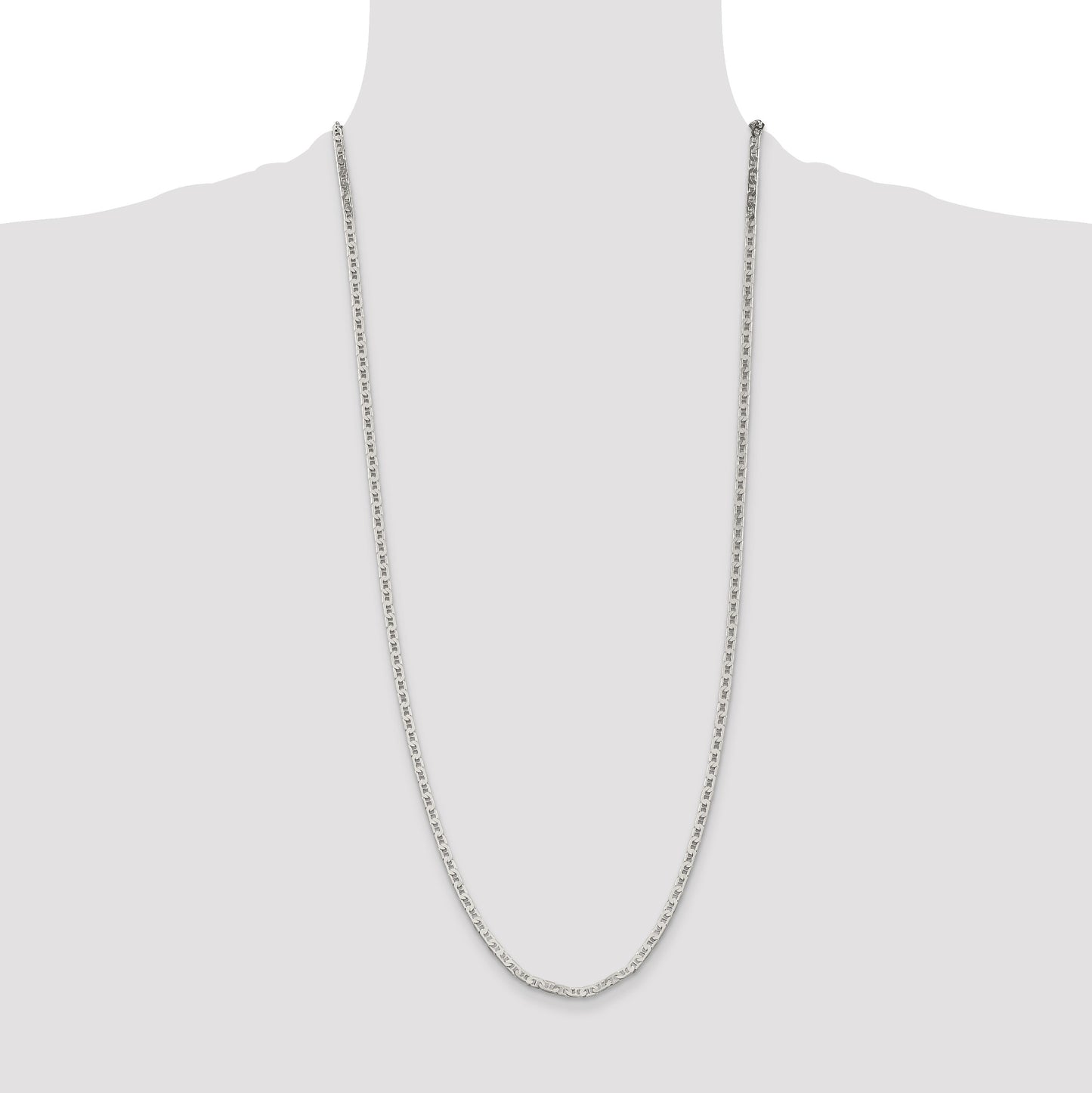 Sterling Silver 3mm Flat Anchor Chain