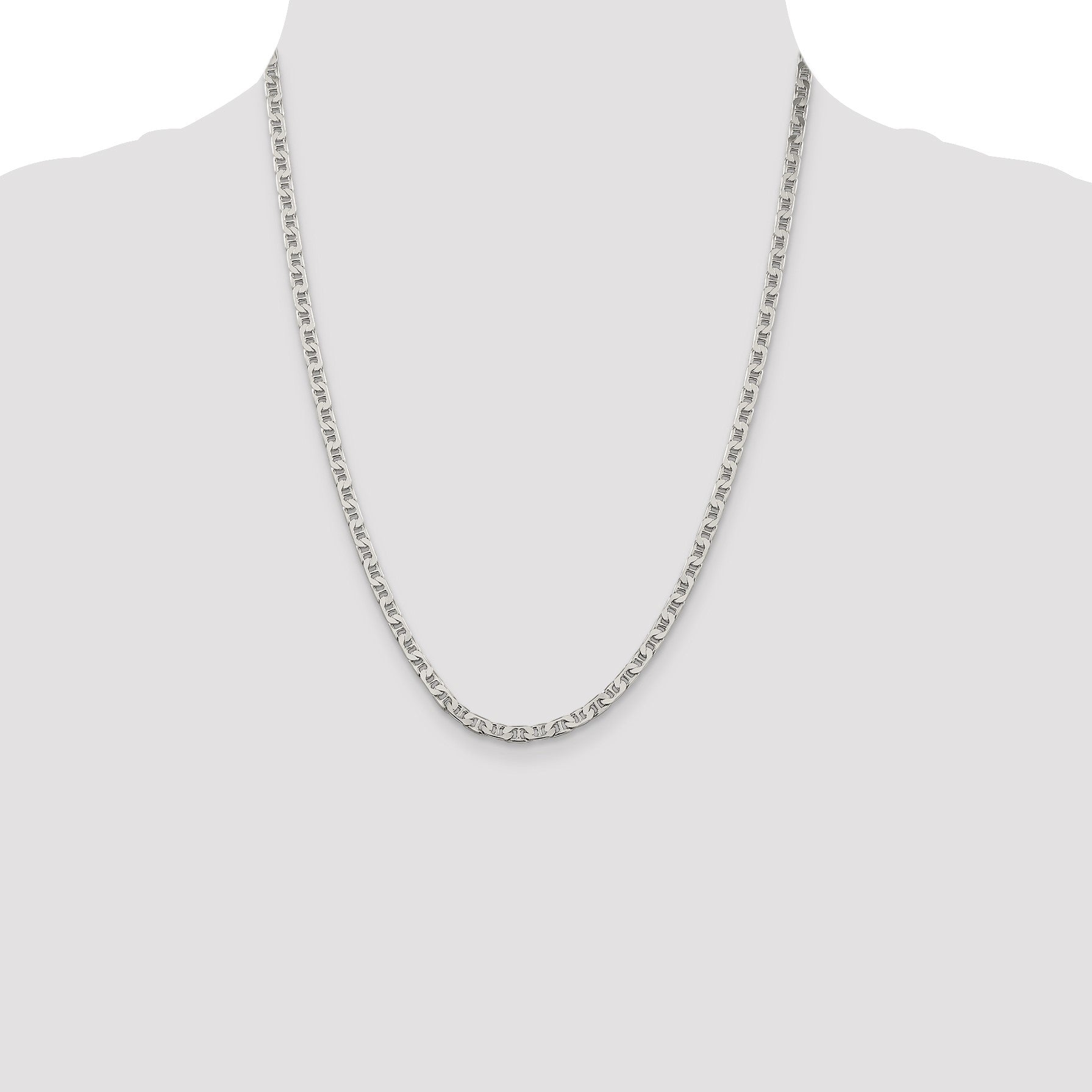 Sterling Silver 3.75mm Flat Anchor Chain