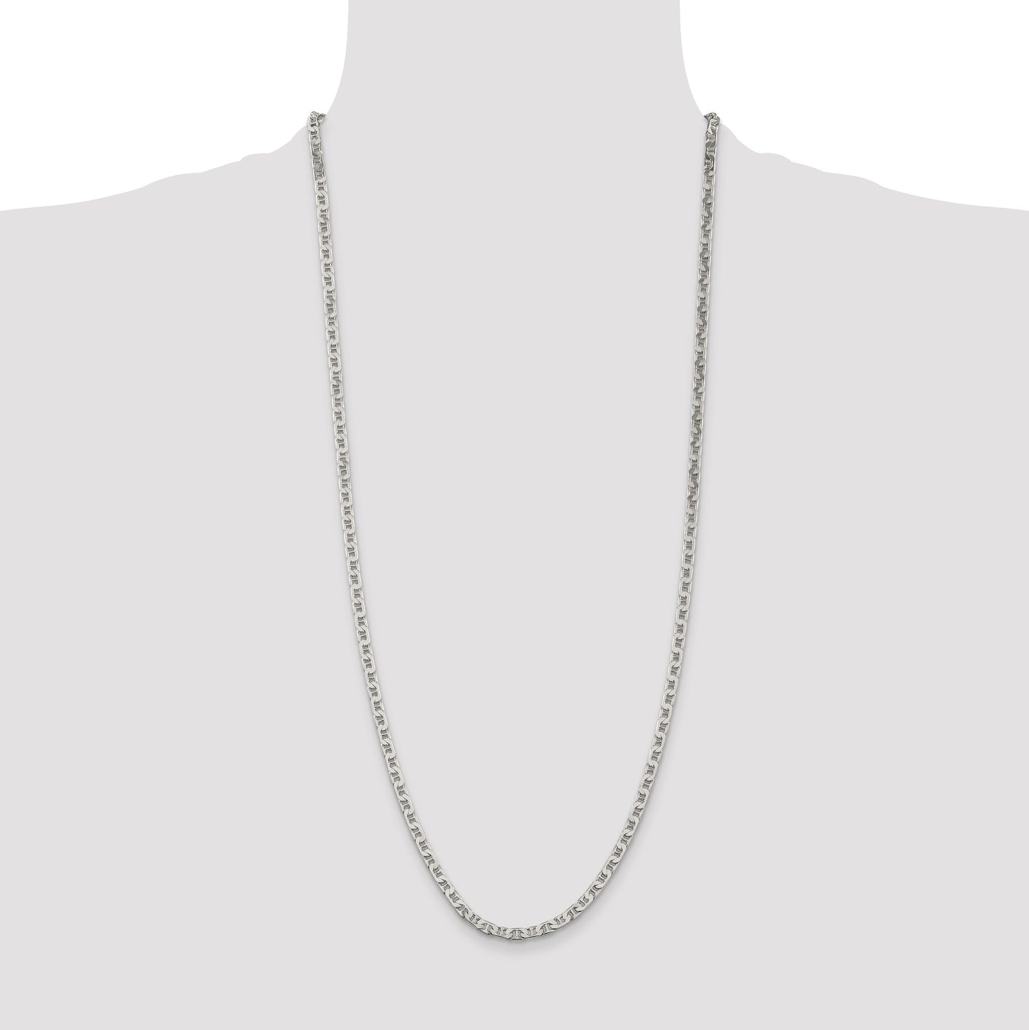 Sterling Silver 3.75mm Flat Anchor Chain