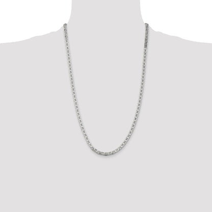 Sterling Silver 4.5mm Flat Anchor Chain