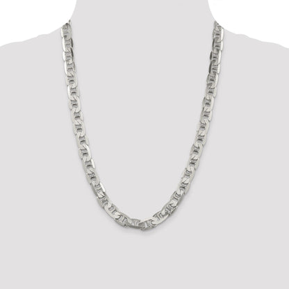 Sterling Silver 9.5mm Flat Anchor Chain