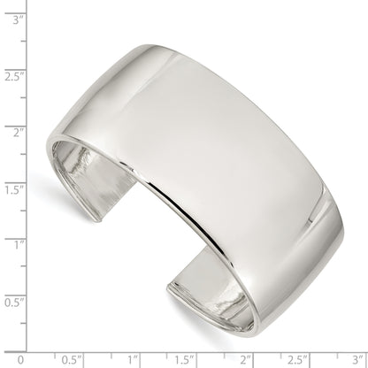 Sterling Silver 30mm Cuff Bangle Bracelet