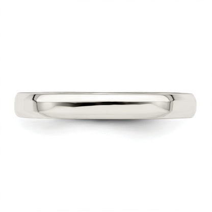 Sterling Silver 3mm Beveled Edge Size 12.5 Band