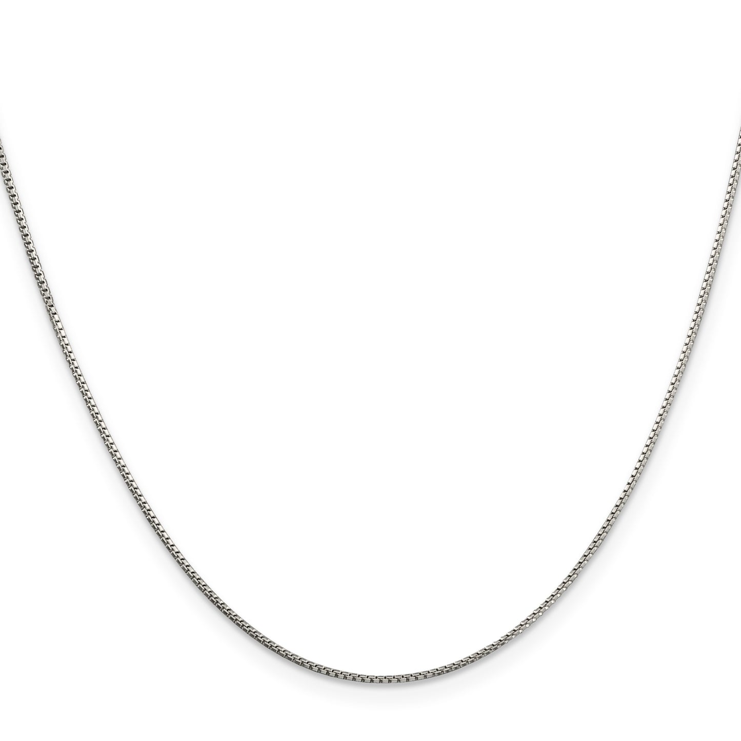 Sterling Silver 1mm 8 Sided Box Chain