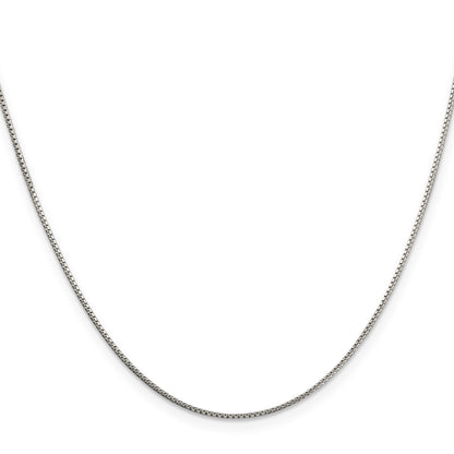 Sterling Silver 1mm 8 Sided Box Chain