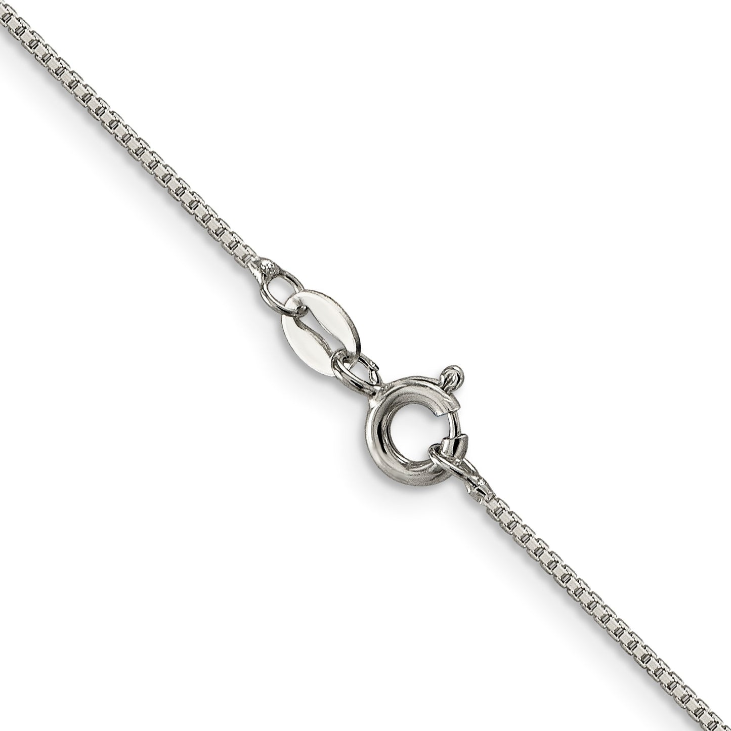 Sterling Silver 1mm 8 Sided Box Chain