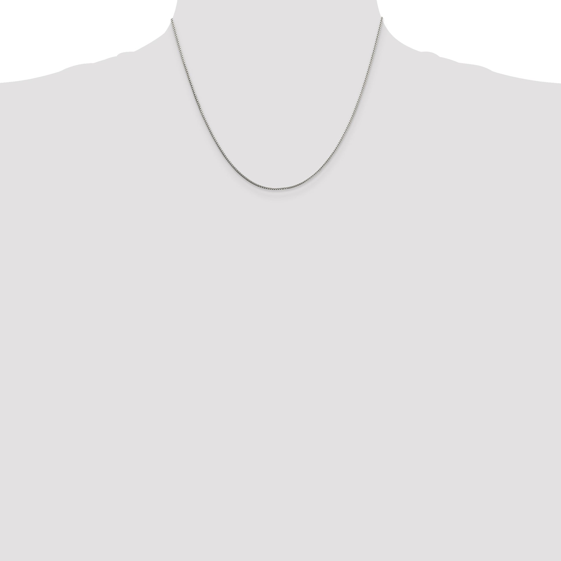 Sterling Silver 1mm 8 Sided Box Chain