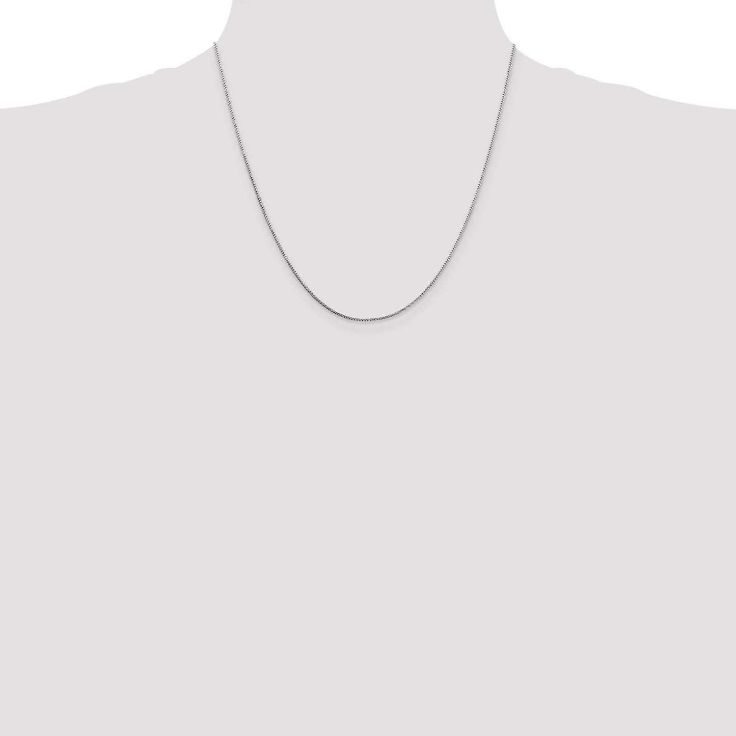 Sterling Silver 1mm 8 Sided Box Chain