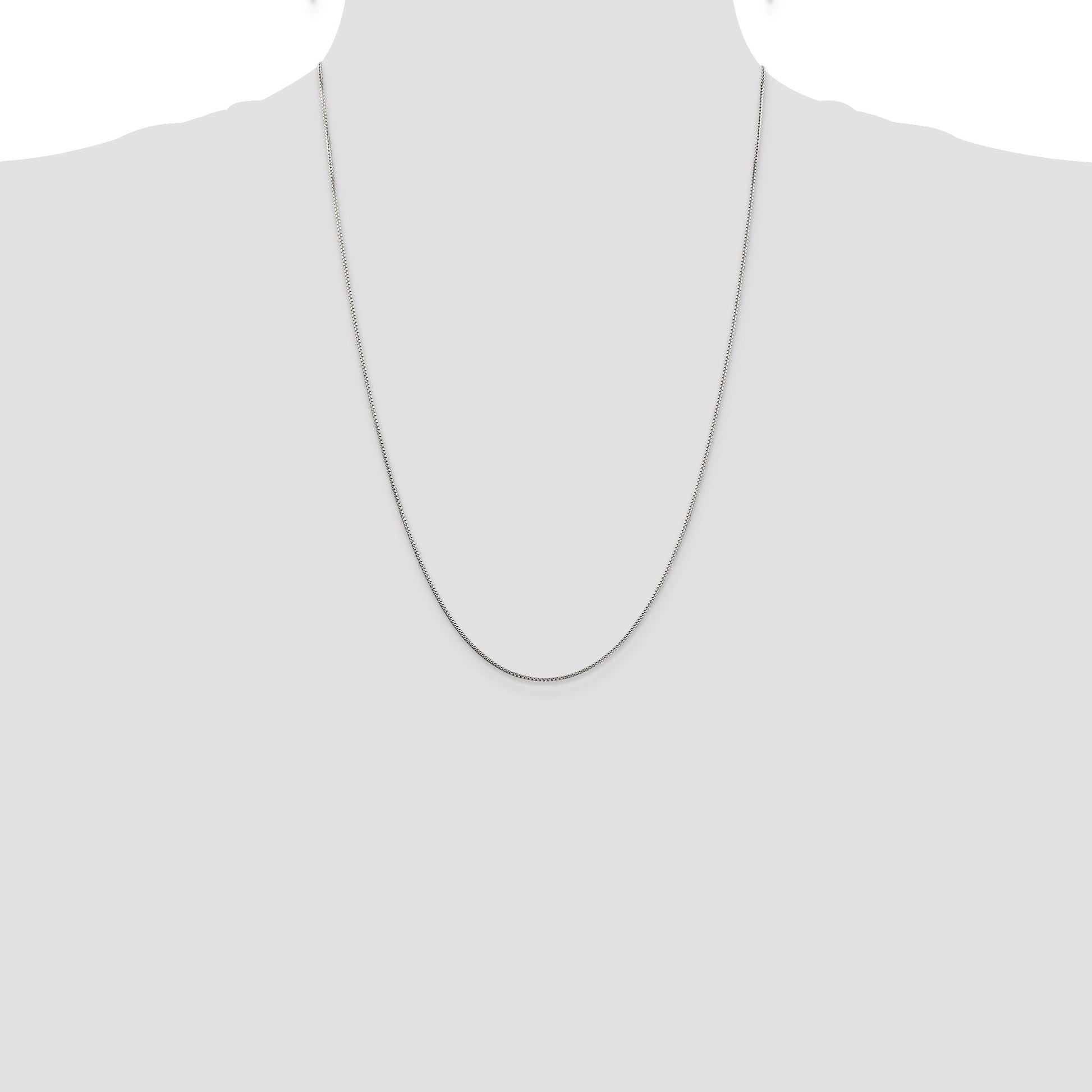 Sterling Silver 1mm 8 Sided Box Chain