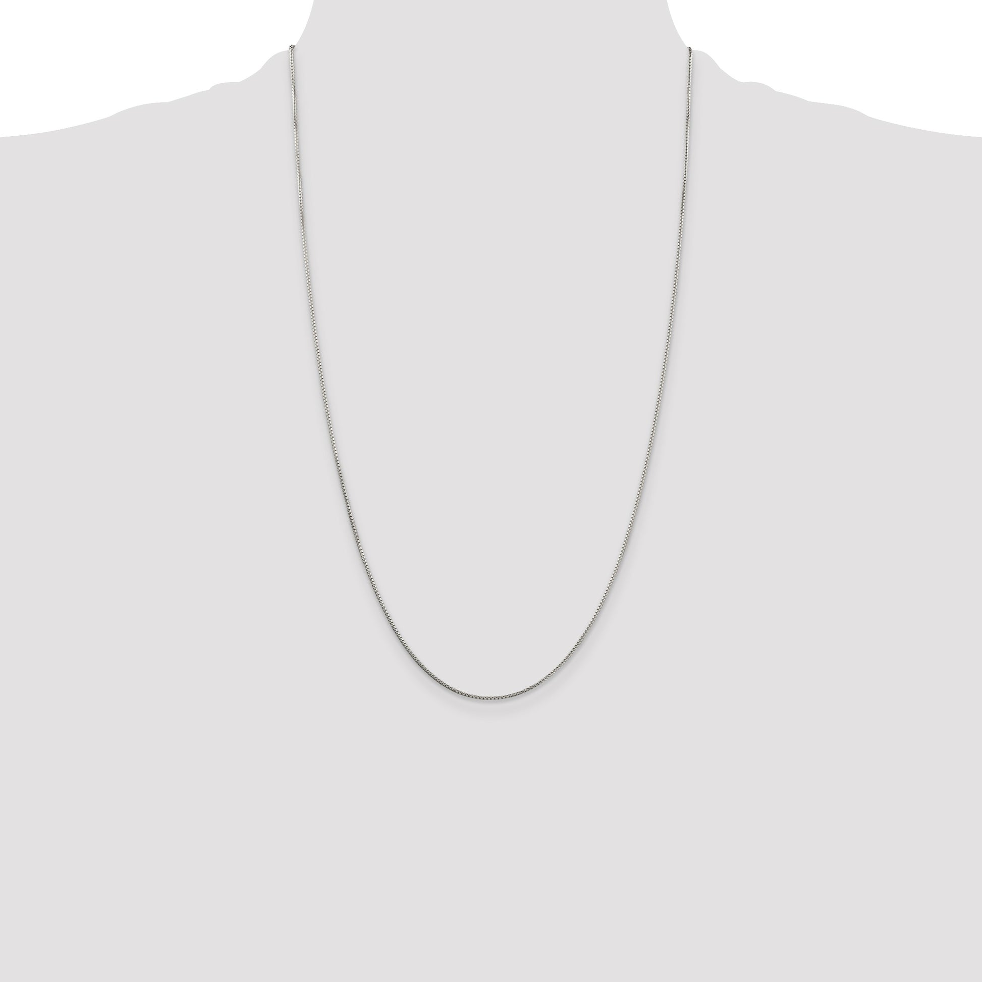 Sterling Silver 1mm 8 Sided Box Chain