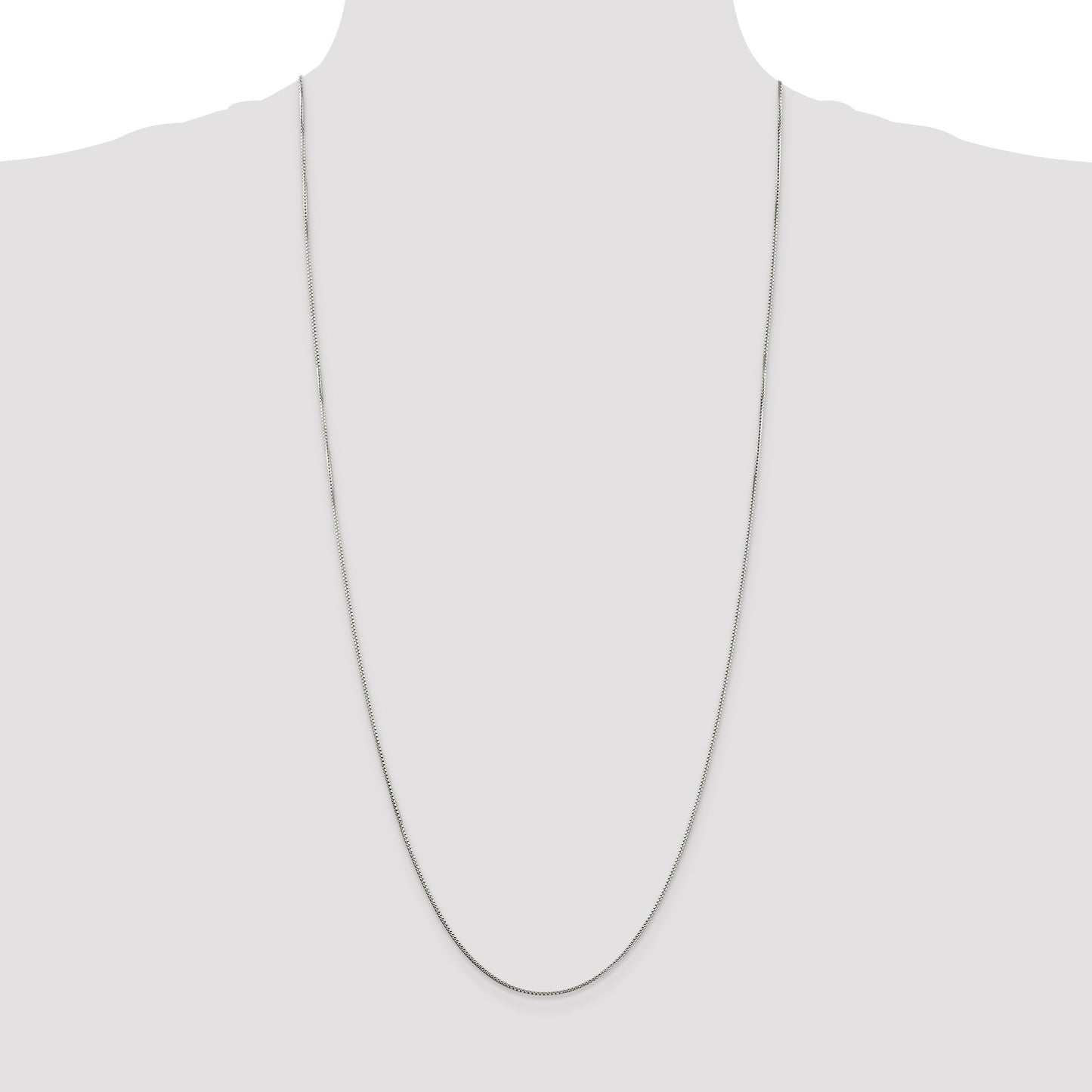 Sterling Silver 1mm 8 Sided Box Chain