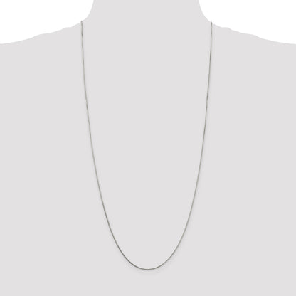 Sterling Silver 1mm 8 Sided Box Chain