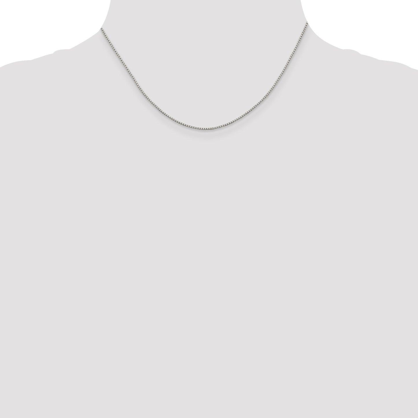 Sterling Silver 1.15mm 8 Sided Box Chain