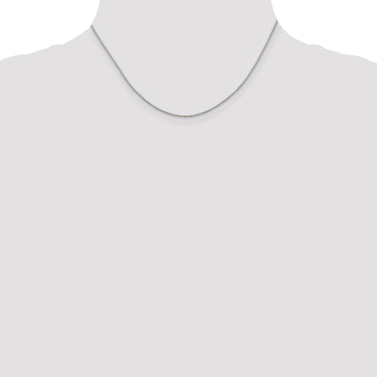 Sterling Silver 1.15mm 8 Sided Box Chain