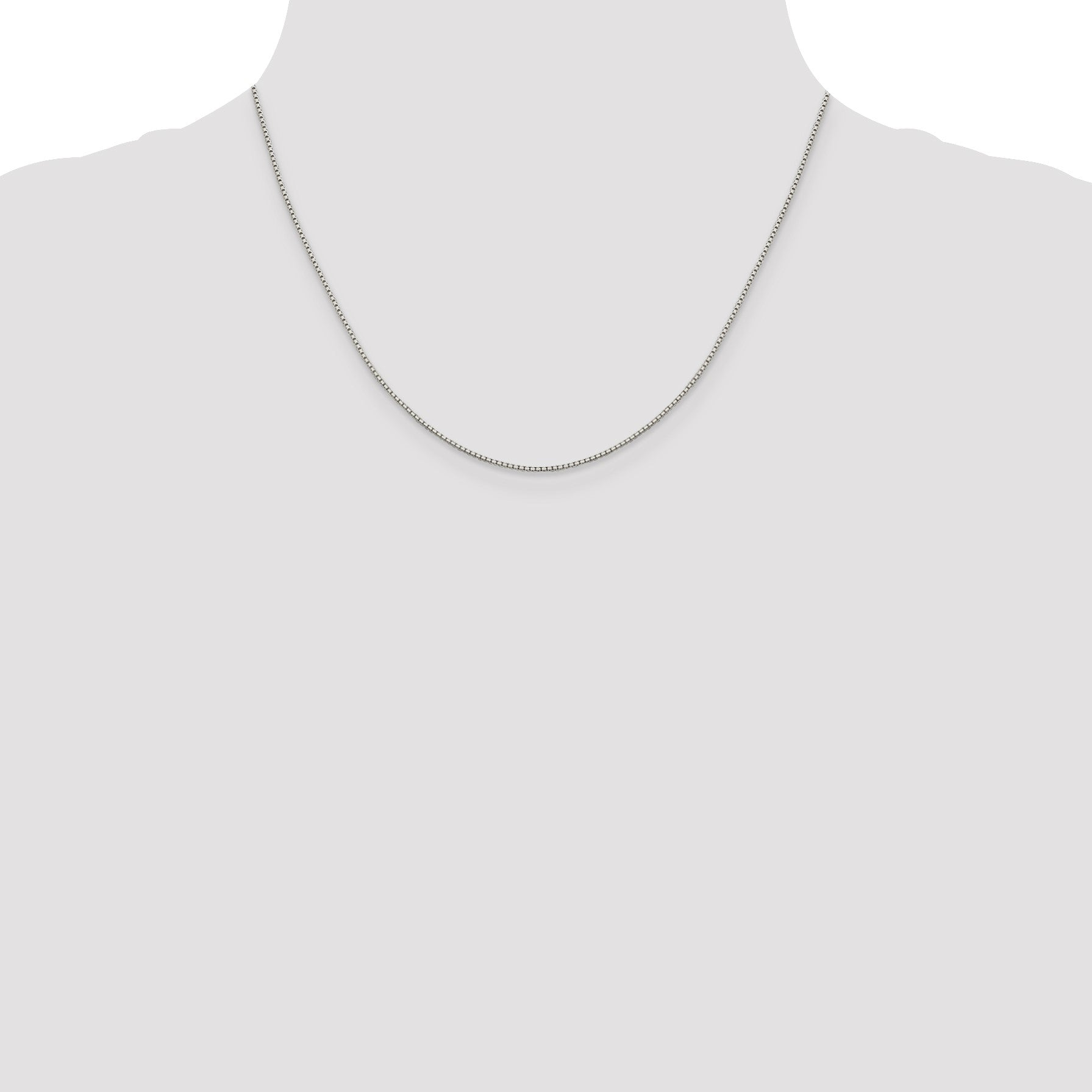 Sterling Silver 1.15mm 8 Sided Box Chain
