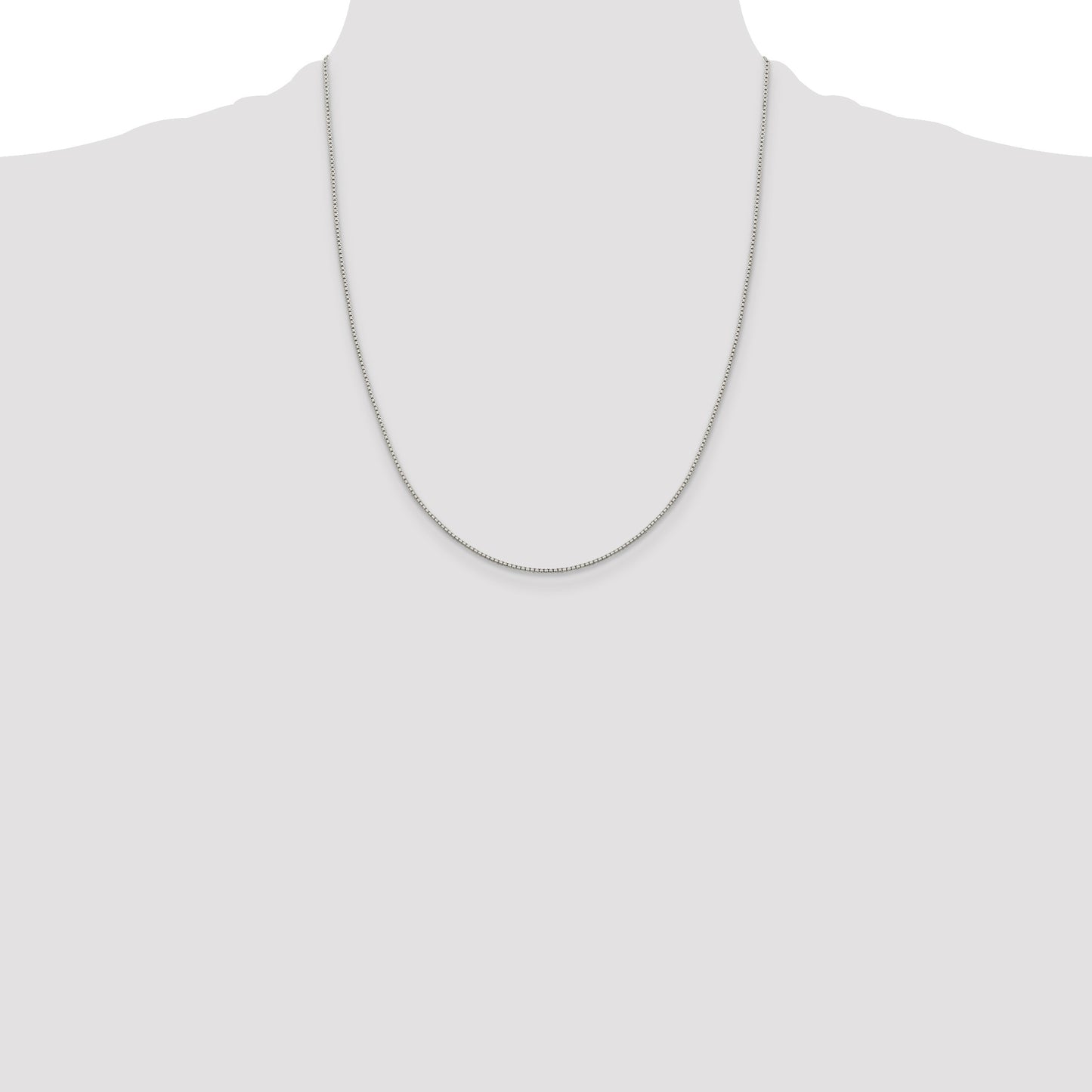 Sterling Silver 1.15mm 8 Sided Box Chain
