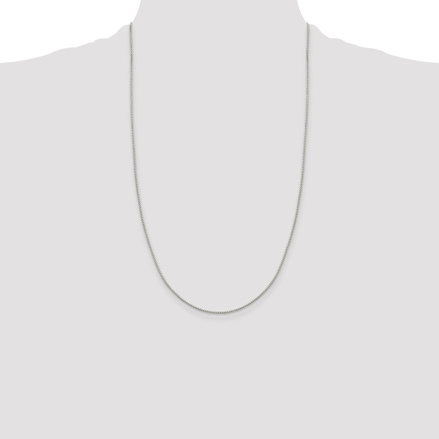 Sterling Silver 1.15mm 8 Sided Box Chain