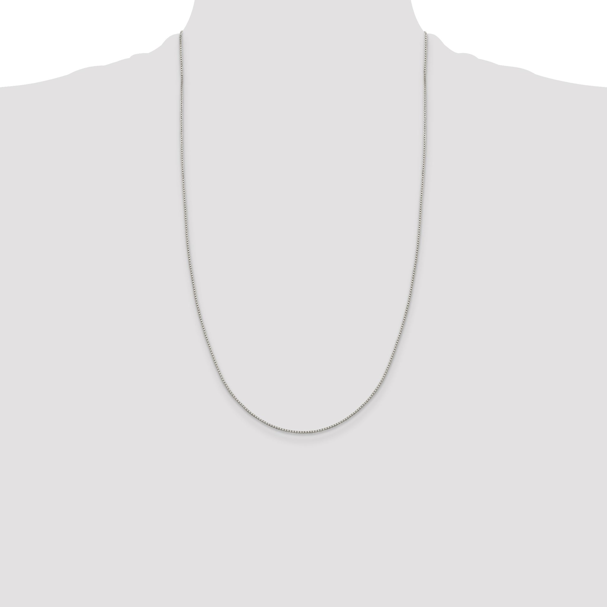 Sterling Silver 1.15mm 8 Sided Box Chain
