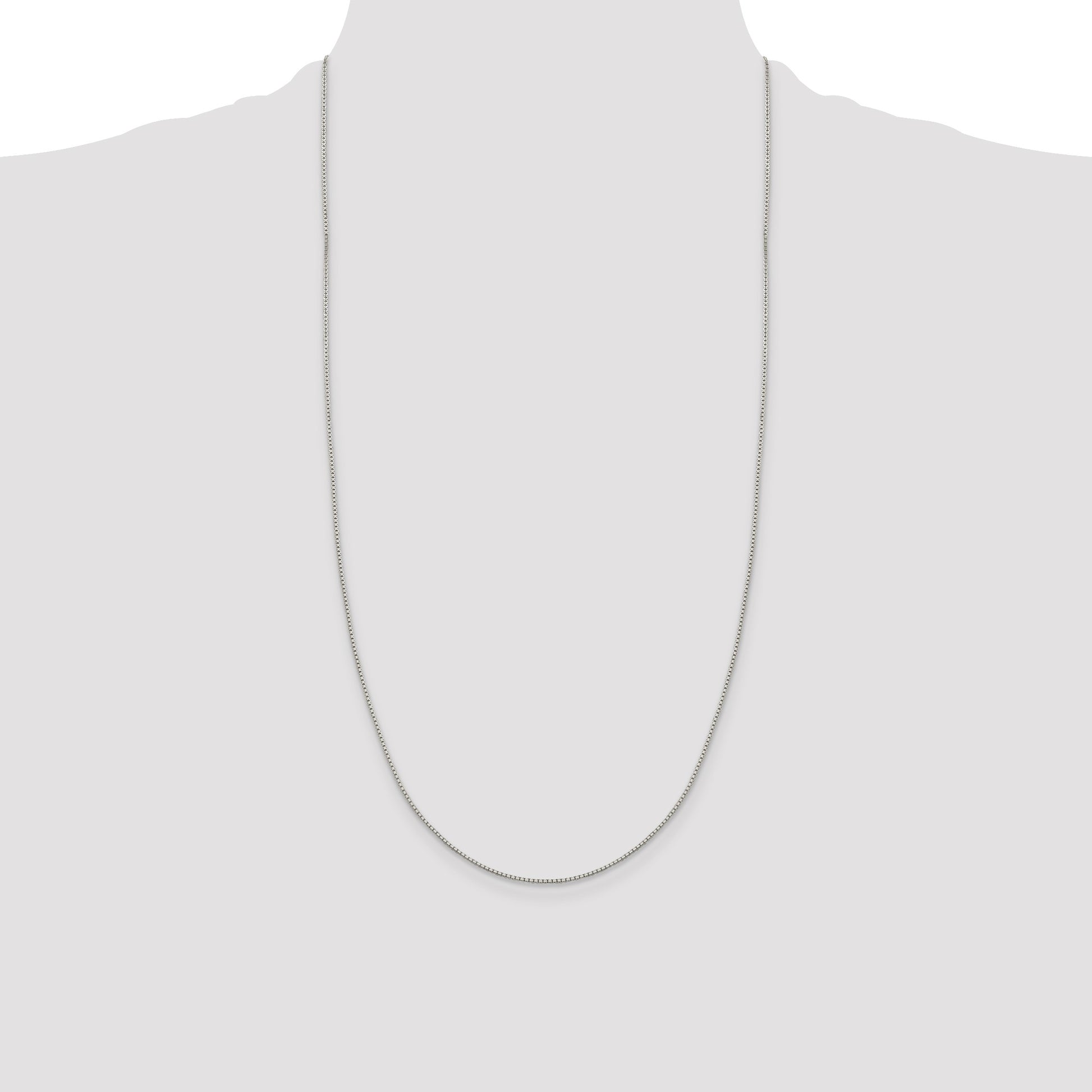 Sterling Silver 1.15mm 8 Sided Box Chain