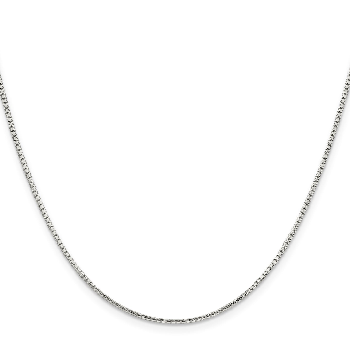 Sterling Silver 1.25mm 8 Sided Box Chain