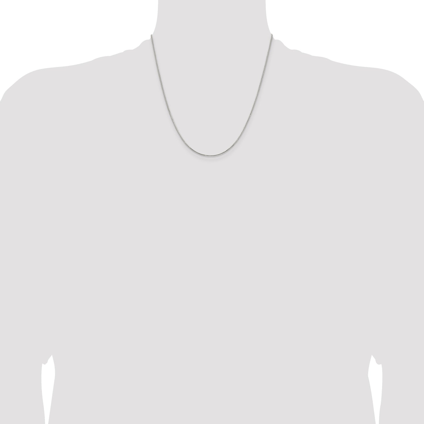 Sterling Silver 1.25mm 8 Sided Box Chain