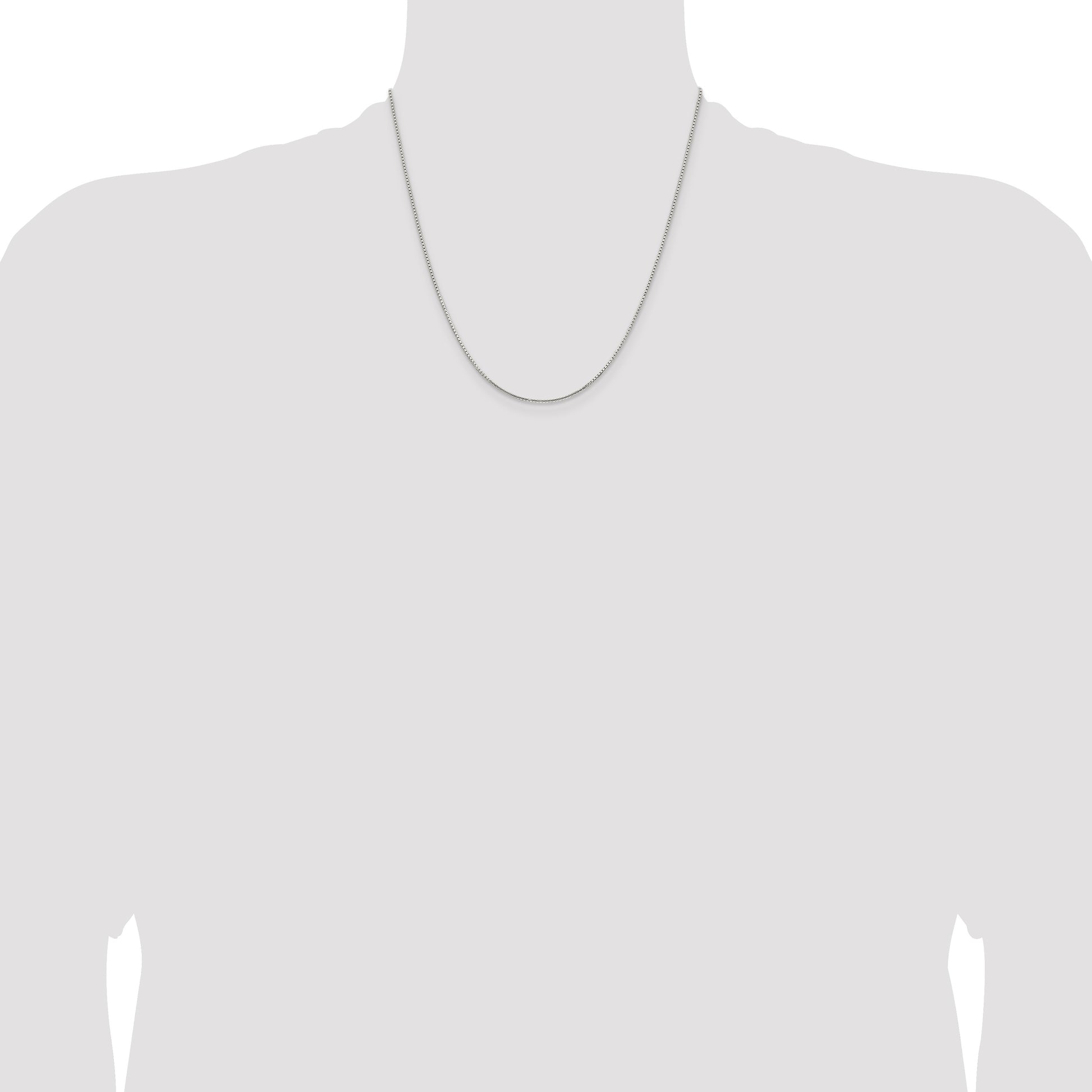 Sterling Silver 1.25mm 8 Sided Box Chain