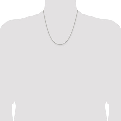 Sterling Silver 1.25mm 8 Sided Box Chain