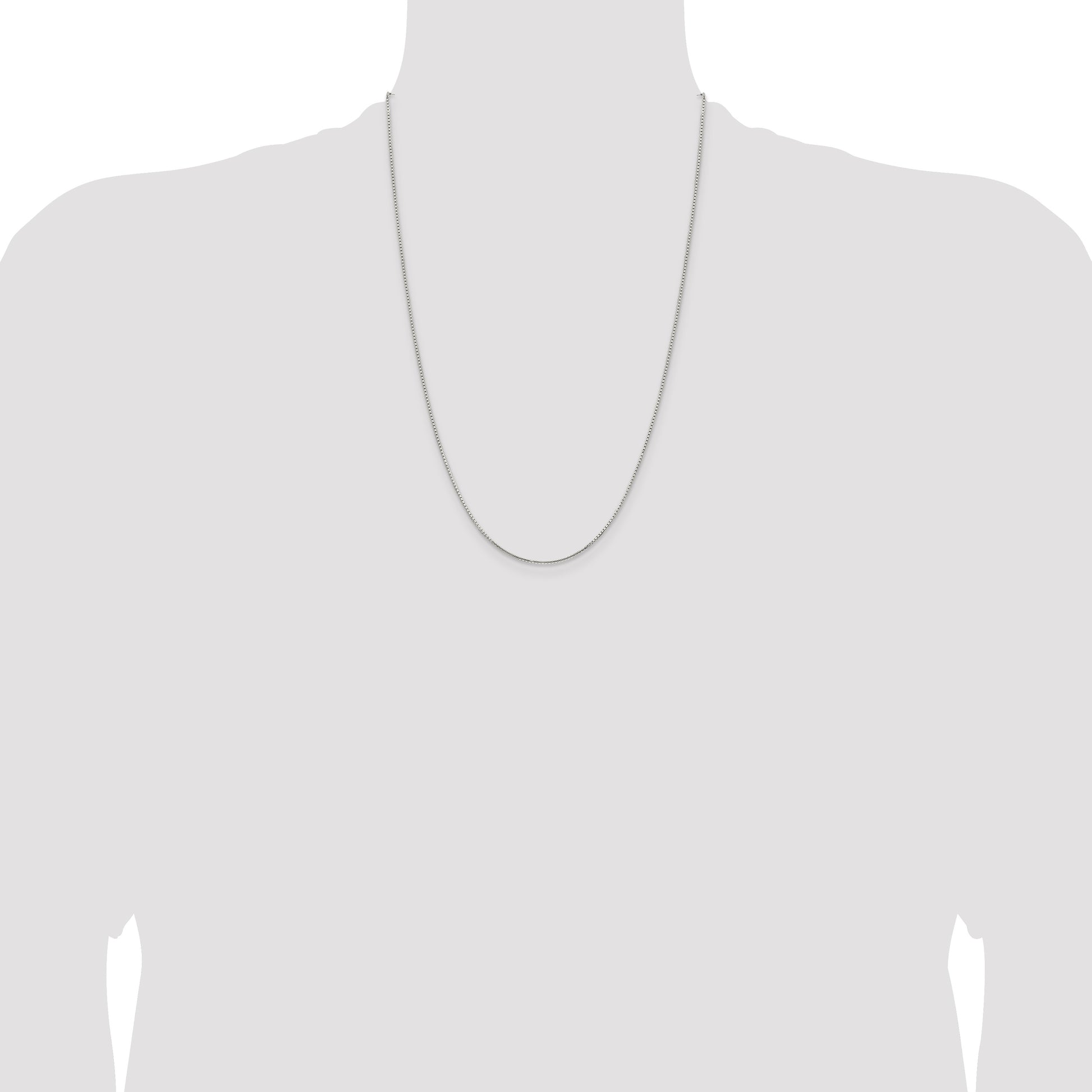Sterling Silver 1.25mm 8 Sided Box Chain