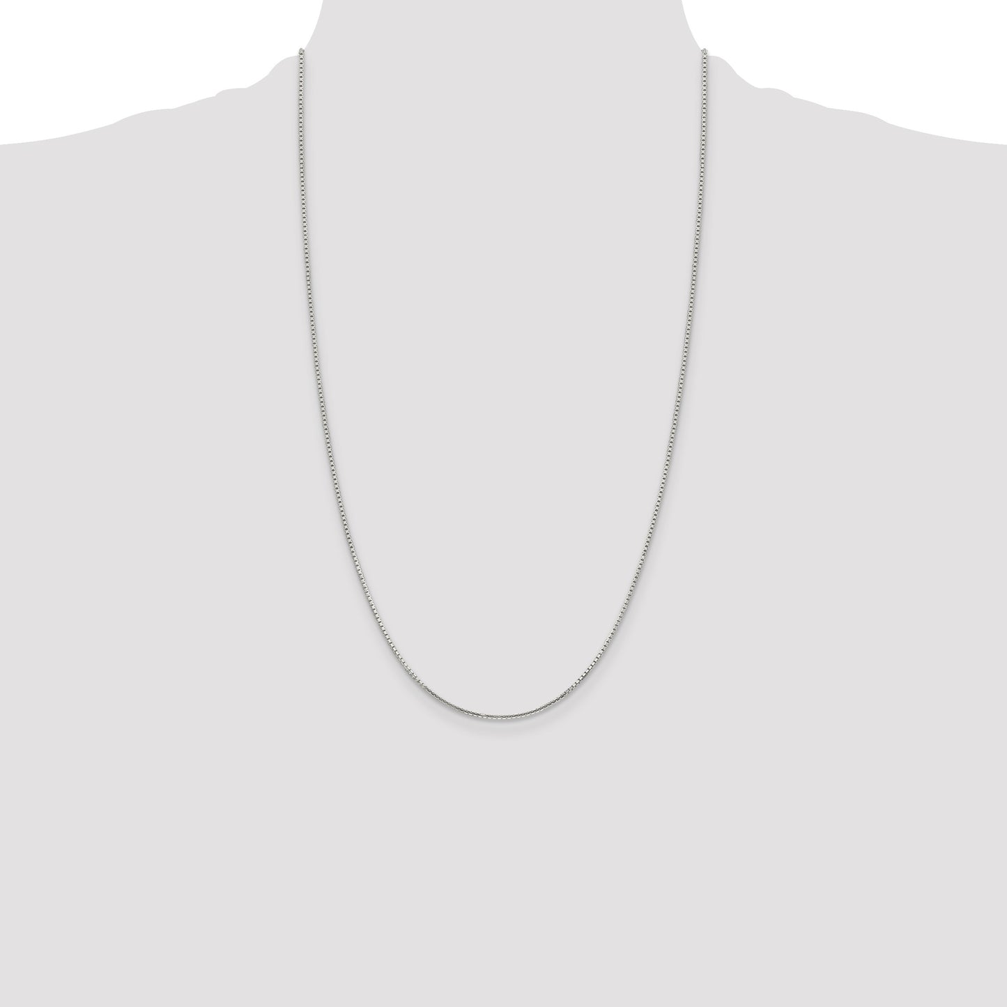 Sterling Silver 1.25mm 8 Sided Box Chain