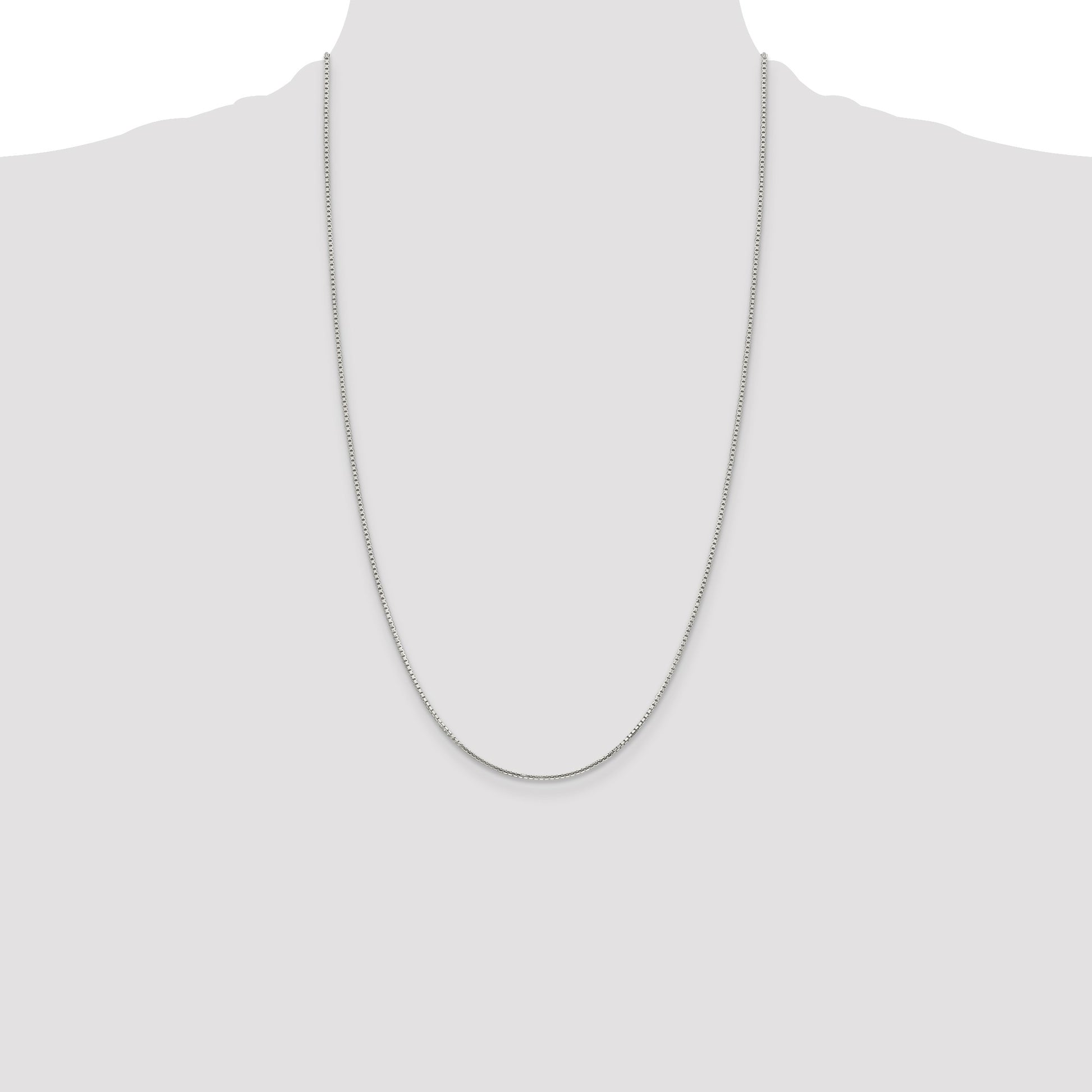 Sterling Silver 1.25mm 8 Sided Box Chain