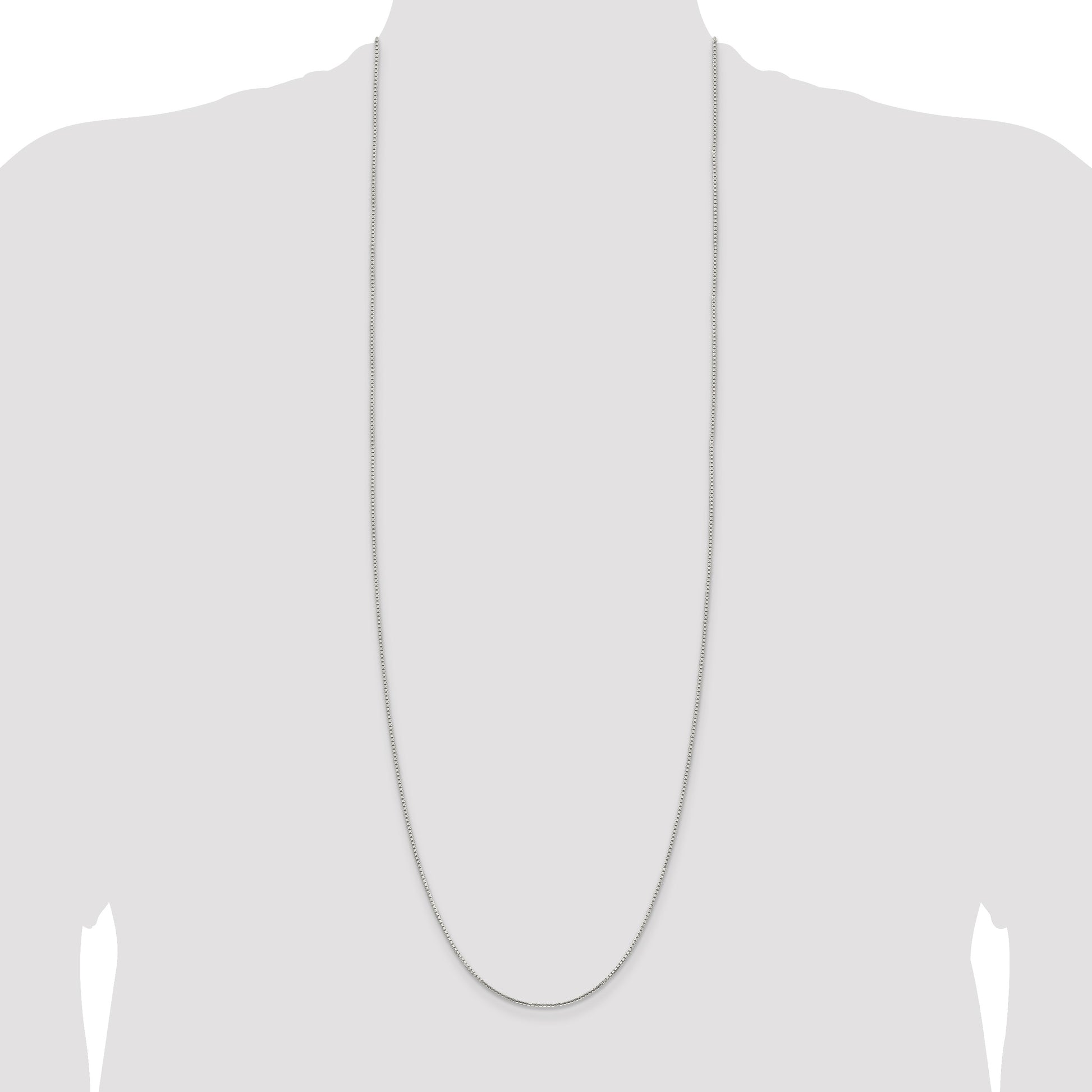 Sterling Silver 1.25mm 8 Sided Box Chain